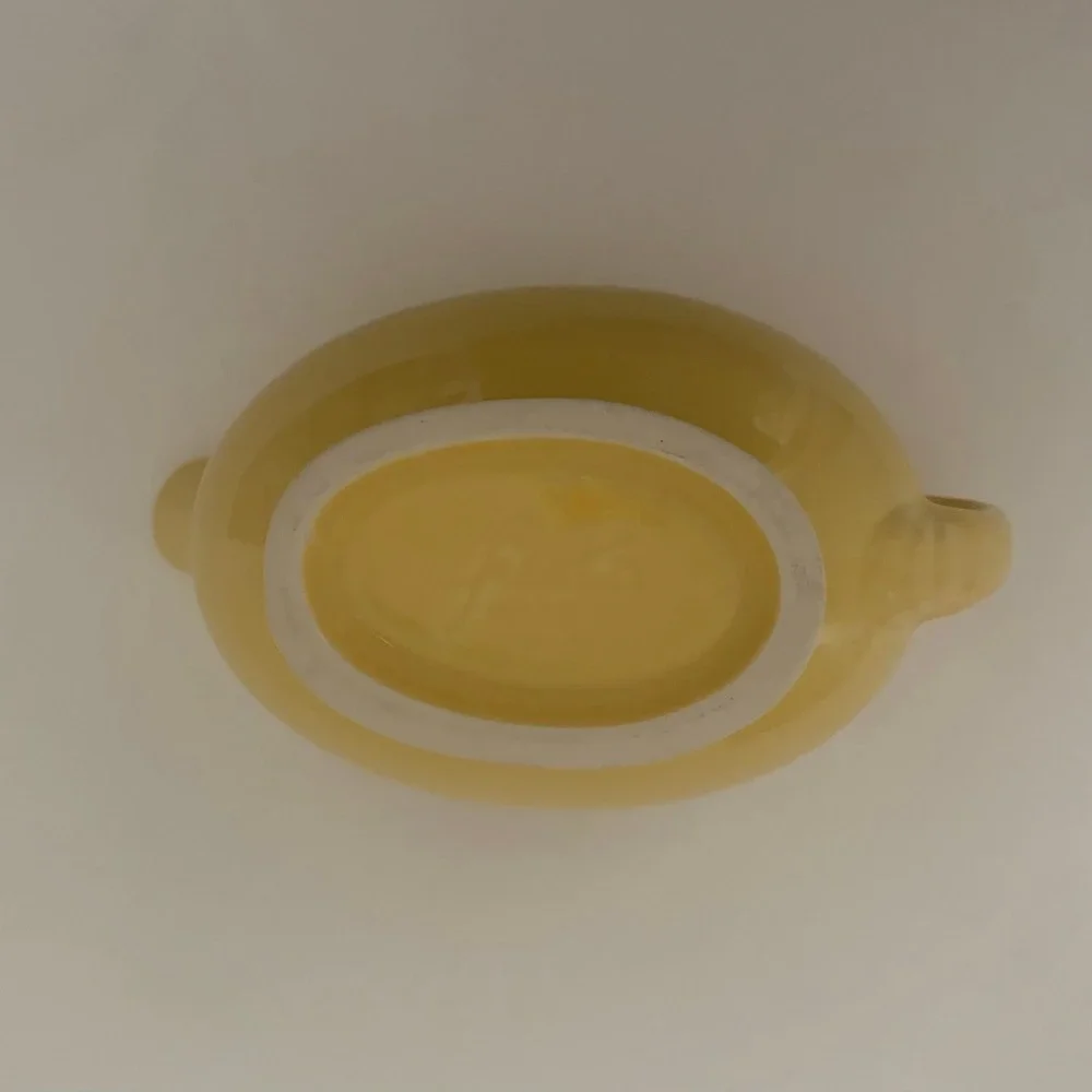 FIESTA Homer Laughlin Sunflower Yellow Gravy Sauceboat Fiestaware Retired Solid